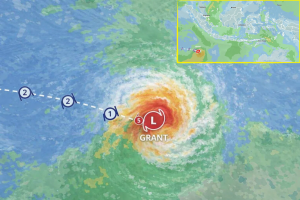 BMKG Pantau Siklon Tropis GRANT, Gelombang Laut Selatan Indonesia Berpotensi Meningkat