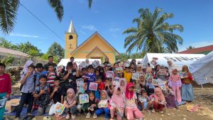 Pulihkan Trauma Pascabanjir, MDMC Jawa Timur Dampingi Anak-anak di Langkat