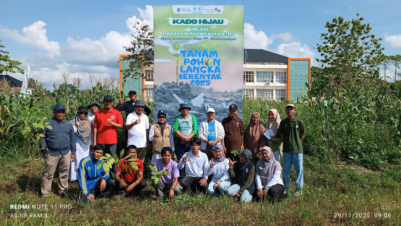 Tanam Pohon Langka Serentak di Beberapa Provinsi, MLH Beri “Kado Hijau Milad Muhammadiyah”