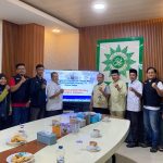 Pelepasan tim relawan media Muhammadiyah Lampung. (Foto: Dok. Panitia)