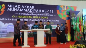 Resmikan Dome UMLA, Inkubator Bisnis, Hingga Holding Management, Haedar Nashir: Muhammadiyah Lamongan Megilan!