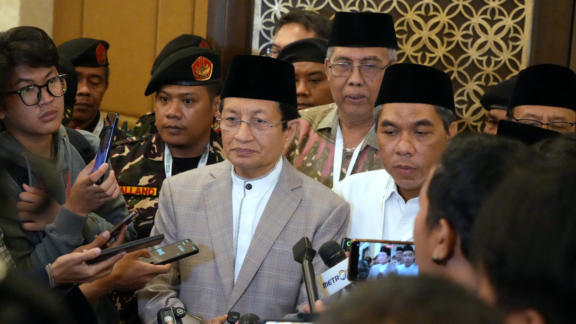 Datang ke Pleno PBNU Kubu Sultan, Menag: Saya Hadir sebagai Rais Syuriyah
