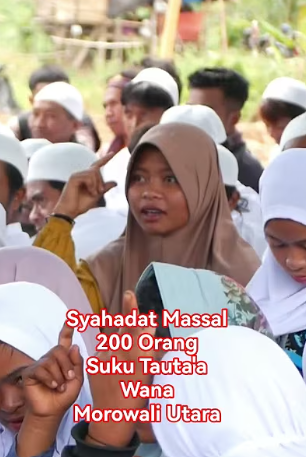 Dondy Tan Bimbing Syahadat Massal 200 Warga Morowali Utara