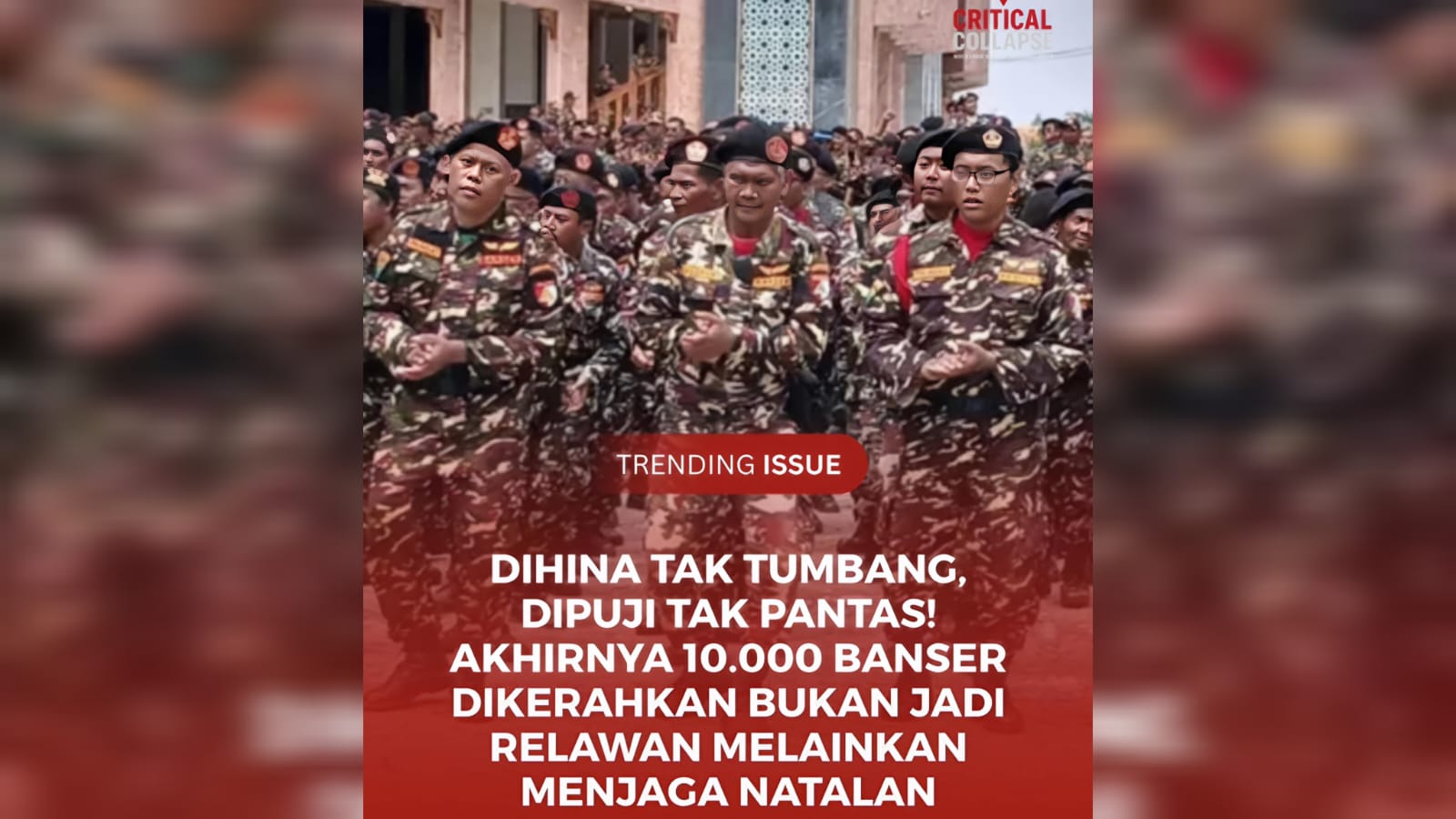 Cek Fakta: Benarkah 10 Ribu Banser Jaga Natalan tapi Tidak Kirim Relawan di Bencana Sumatera?