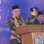 Mendikdasmen Abdul Mu'ti saat menghadiri Resepsi Milad ke-113 Muhammadiyah di Lampung, Ahad (30/11/2025). (Foto: Dok. Panitia/ IST)