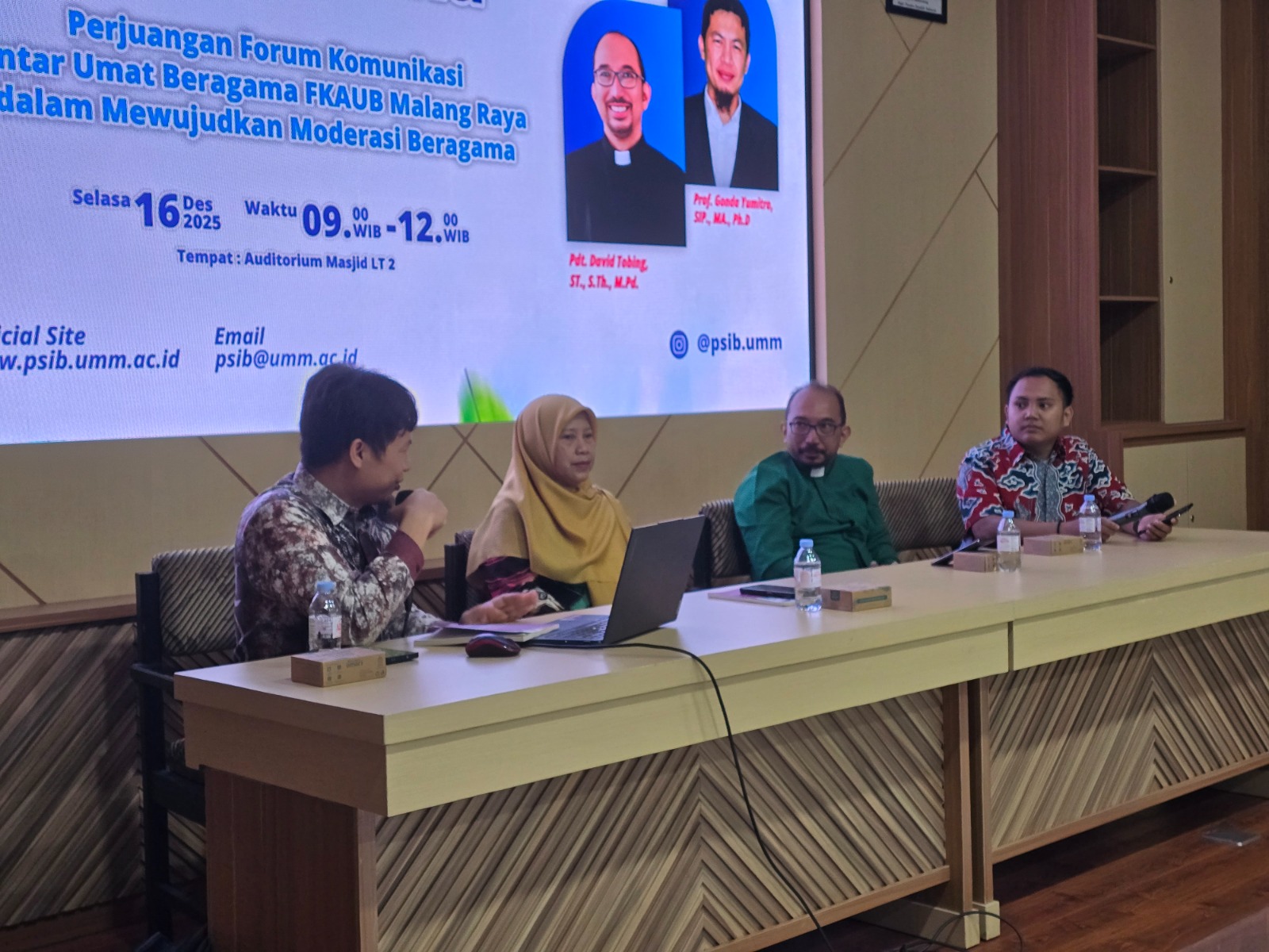 PSIB UMM dan FKAUB Malang Raya Bedah Buku Moderasi Beragama, Tegaskan Komitmen Merawat Kerukunan