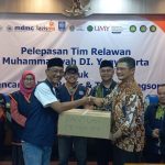 Pelepasan tim relawan Muhammadiyah DIY untuk membantu penanganan bencana Sumatera. (Foto: Dok. Panitia)