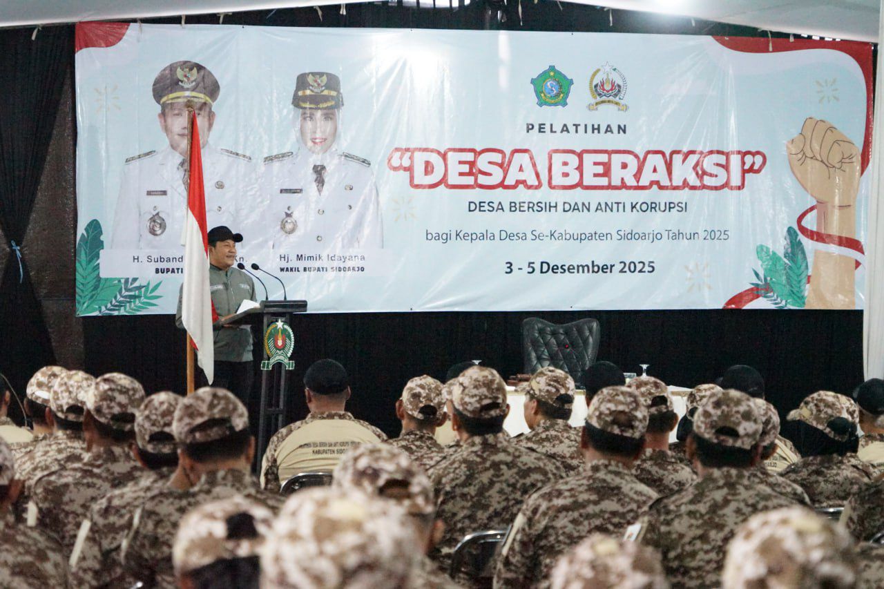 Ratusan Kades di Sidoarjo Ikuti Retret Desa Beraksi, Subandi Tekankan Tiga Hal Penting Ini