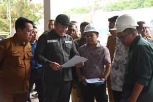 Tinjau Pembangunan Pos Damkar Sukodono, Subandi Minta Segera Dirampungkan