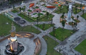 Wajah baru Alun-alun Kabupaten Sidoarjo. (Foto: Dok.)