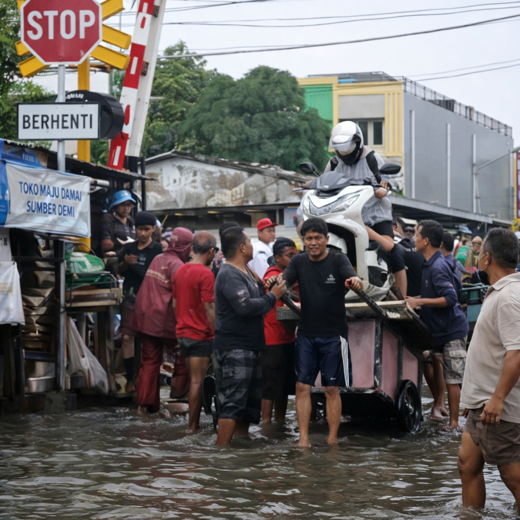 Update Banjir Jakarta: 125 RT Terendam, BPBD Keluarkan Peringatan Dini