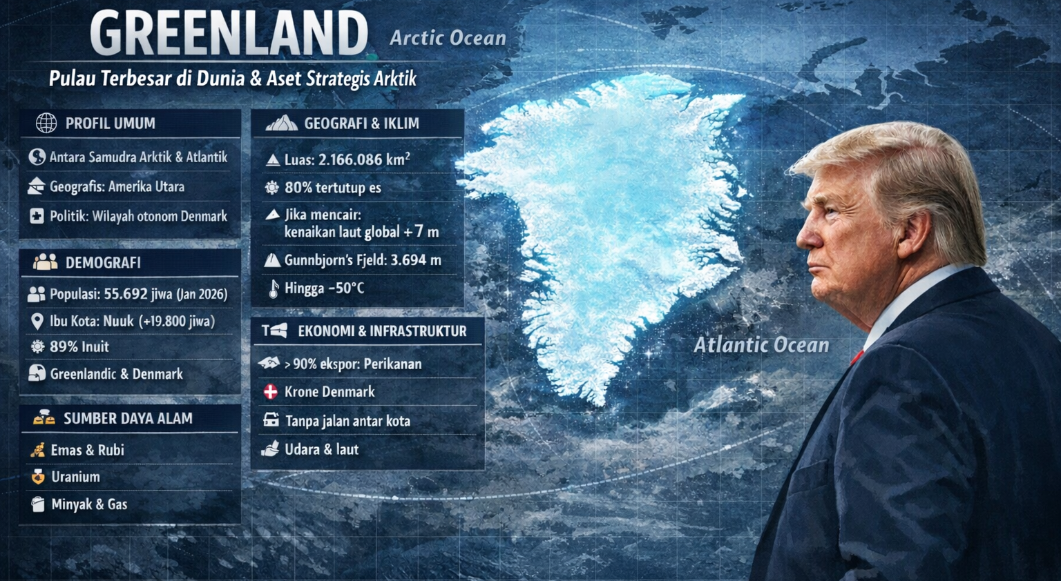 Usai Menculik Presiden Venezuela, AS Kini Bidik Greenland