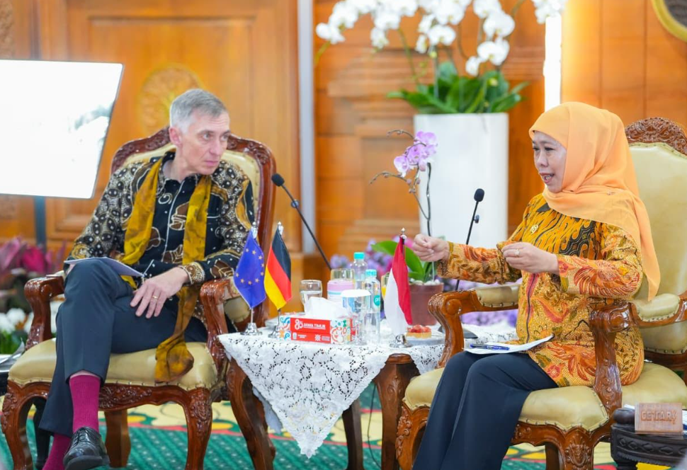 Gubernur Khofifah Pastikan Ground Breaking SRRL 2027, Jatim–Jerman Perkuat Kerja Sama Strategis