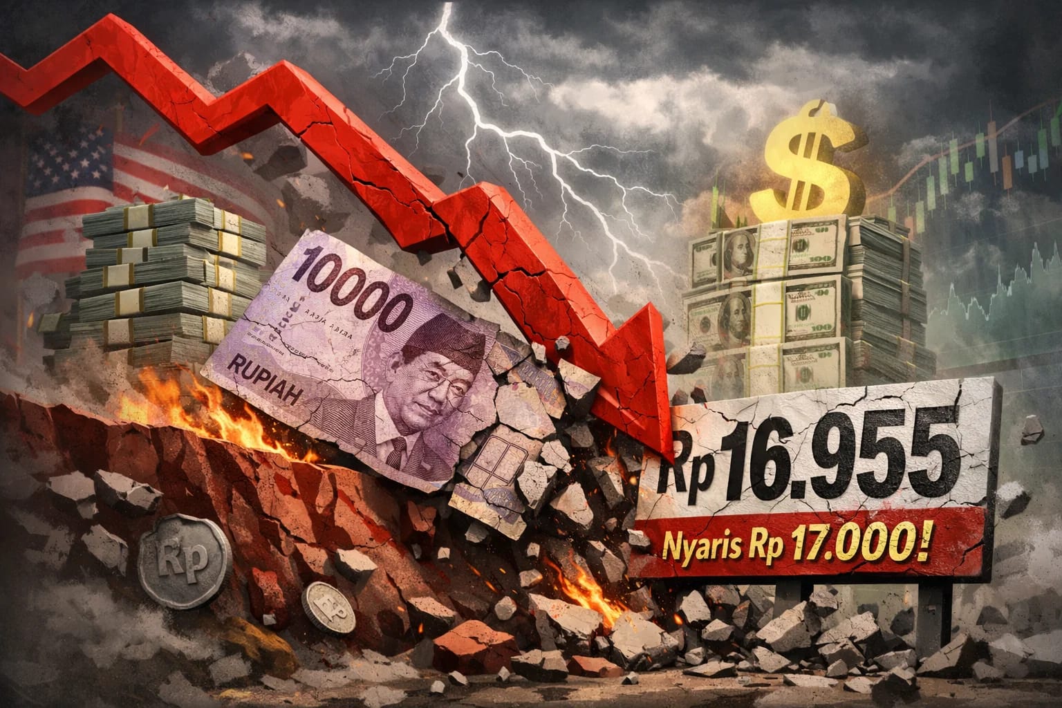 Rupiah Ambruk Nyaris Sentuh Rp17 Ribu, Menkeu Purbaya: Tinggal Tunggu Waktu Akan Menguat