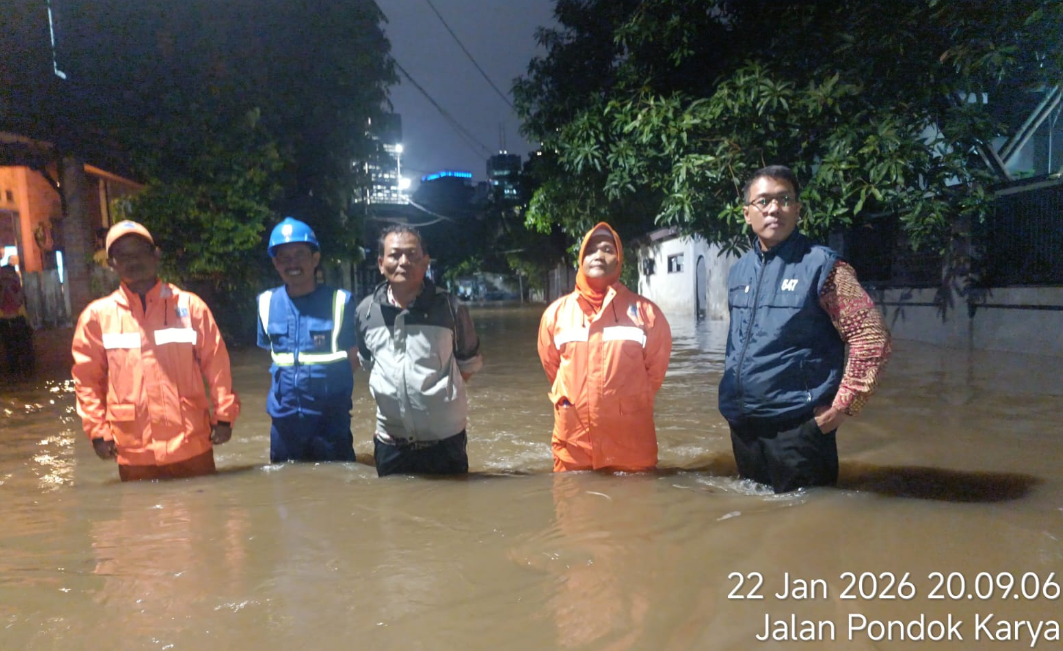 Jakarta Dikepung Hujan Ekstrem, 132 RT dan 22 Ruas Jalan Tergenang