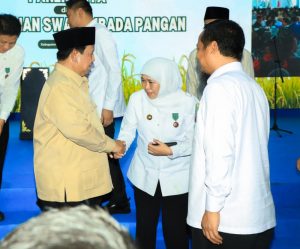 Sukses Genjot Produksi 10,5 Juta Ton Gabah Kering Giling, Gubernur Khofifah Terima Satyalancana Wira Karya dari Presiden Prabowo