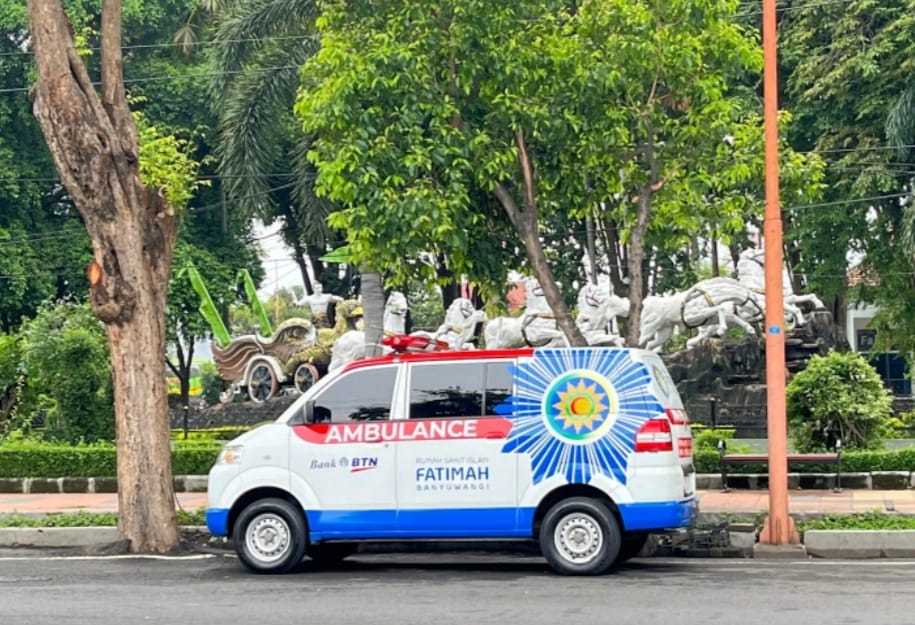 Siaga 24 Jam, Ambulans Gratis RSI Fatimah Stand By Setiap Pagi di Patung Kuda Banyuwangi