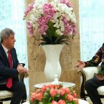 Menag RI Nasaruddin Umar (kanan) menerima kunjungan audiensi Dubes Palestina untuk Indonesia Zuhair Al-Shun. (Foto: Kemenag)