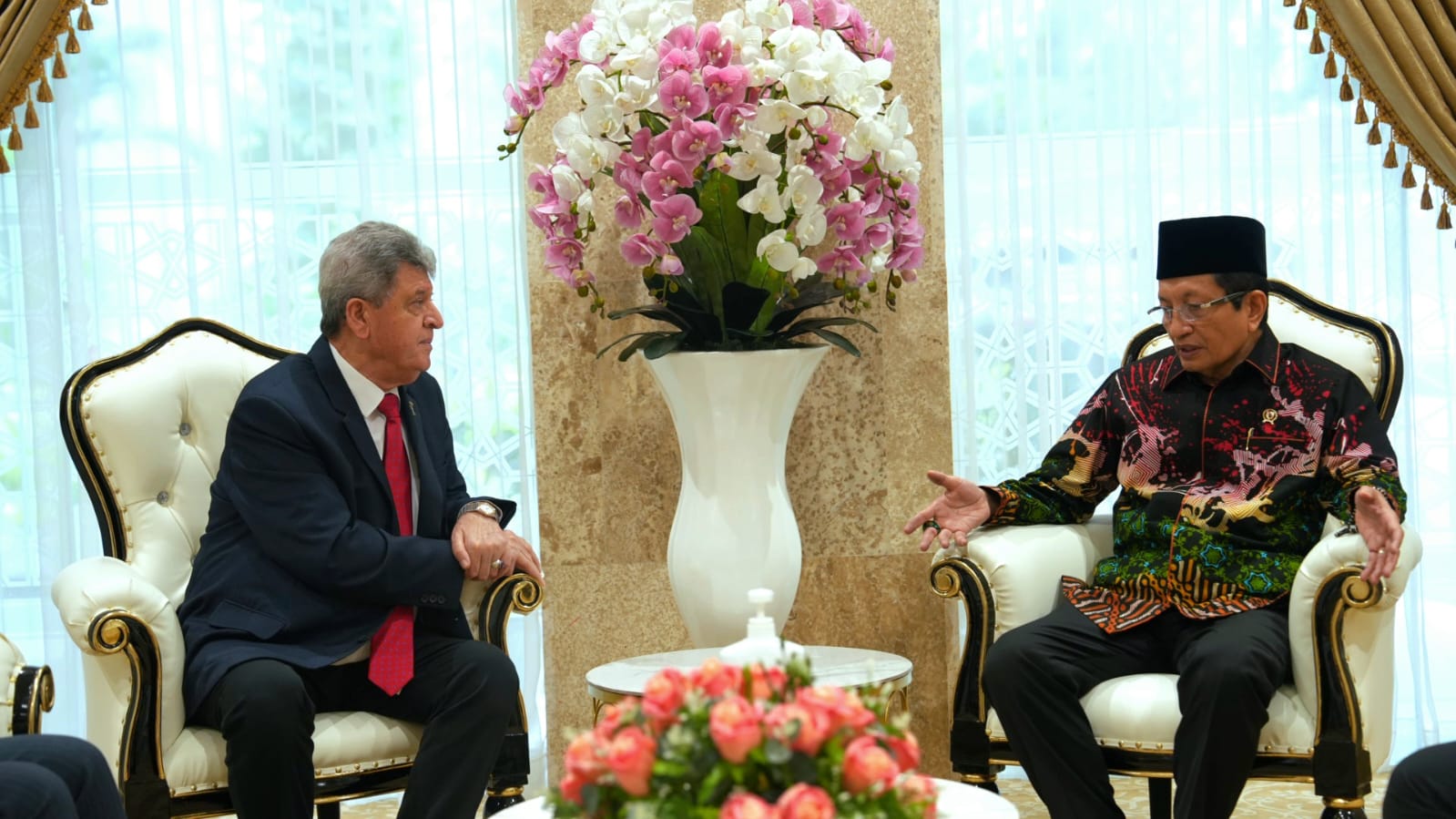 Menag Nasaruddin Umar Terima Kunjungan Dubes Palestina, Tegaskan Komitmen dan Dukungan Indonesia