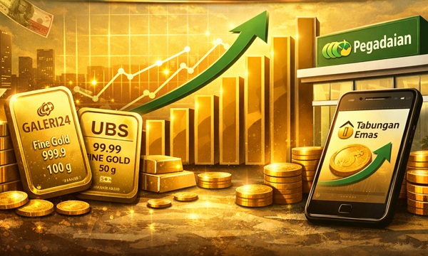Update Harga Emas Pegadaian Terbaru, Galeri24 dan UBS Masih Jadi Incaran Investor