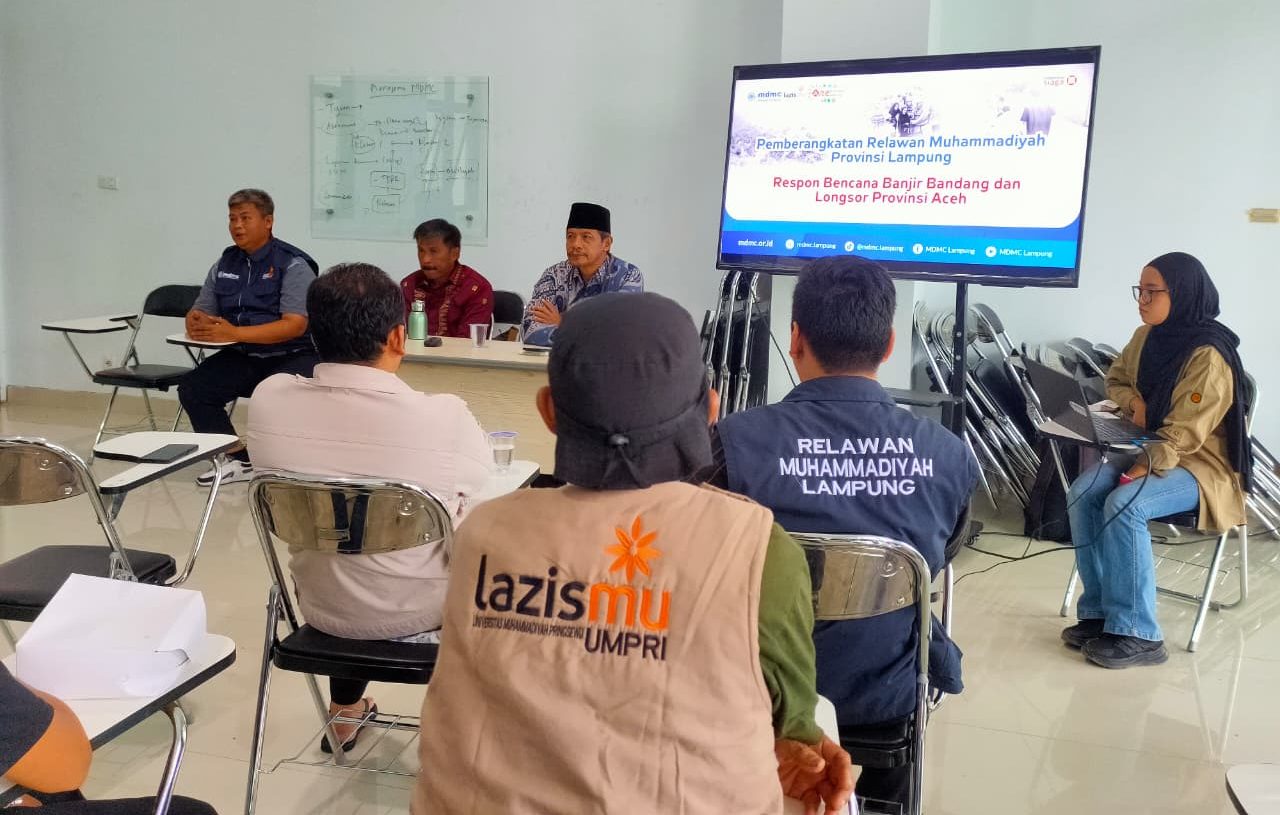 MDMC Lampung Kirim Relawan Non-Medis ke Aceh, Lanjutkan Respon Kemanusiaan Muhammadiyah