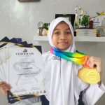 Murid SMP Muhammadiyah 2 Yogyakarta, Carlen Faiza Urlist, berhasil meraih prestasi internasional yang membanggakan, dengan memborong prestasi dalam ajang The 11th Miri International Dance Championship 2025, yang digelar di Grand Ballroom Meritz Hotel, Miri, Sarawak, Malaysia. (Foto: Dok. Muhammadiyah)