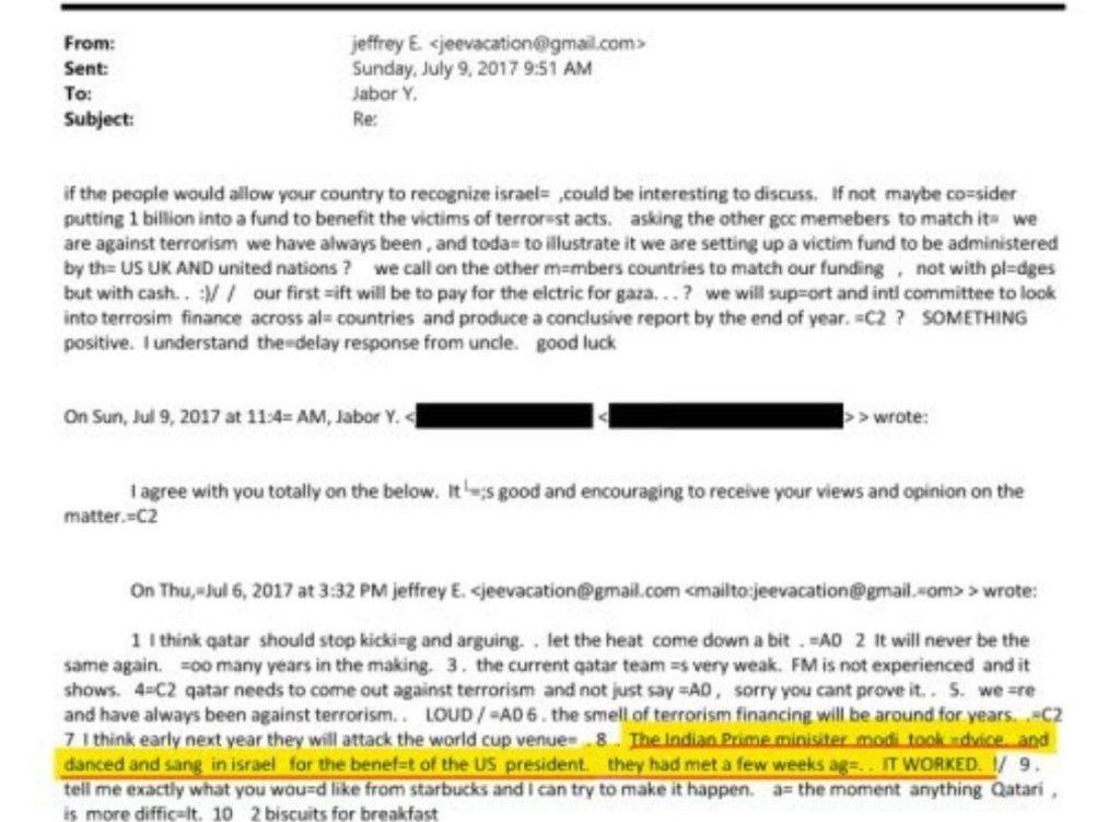 Dokumen Epstein Tunjukkan Keterlibatan Zionis dalam Blokade Qatar