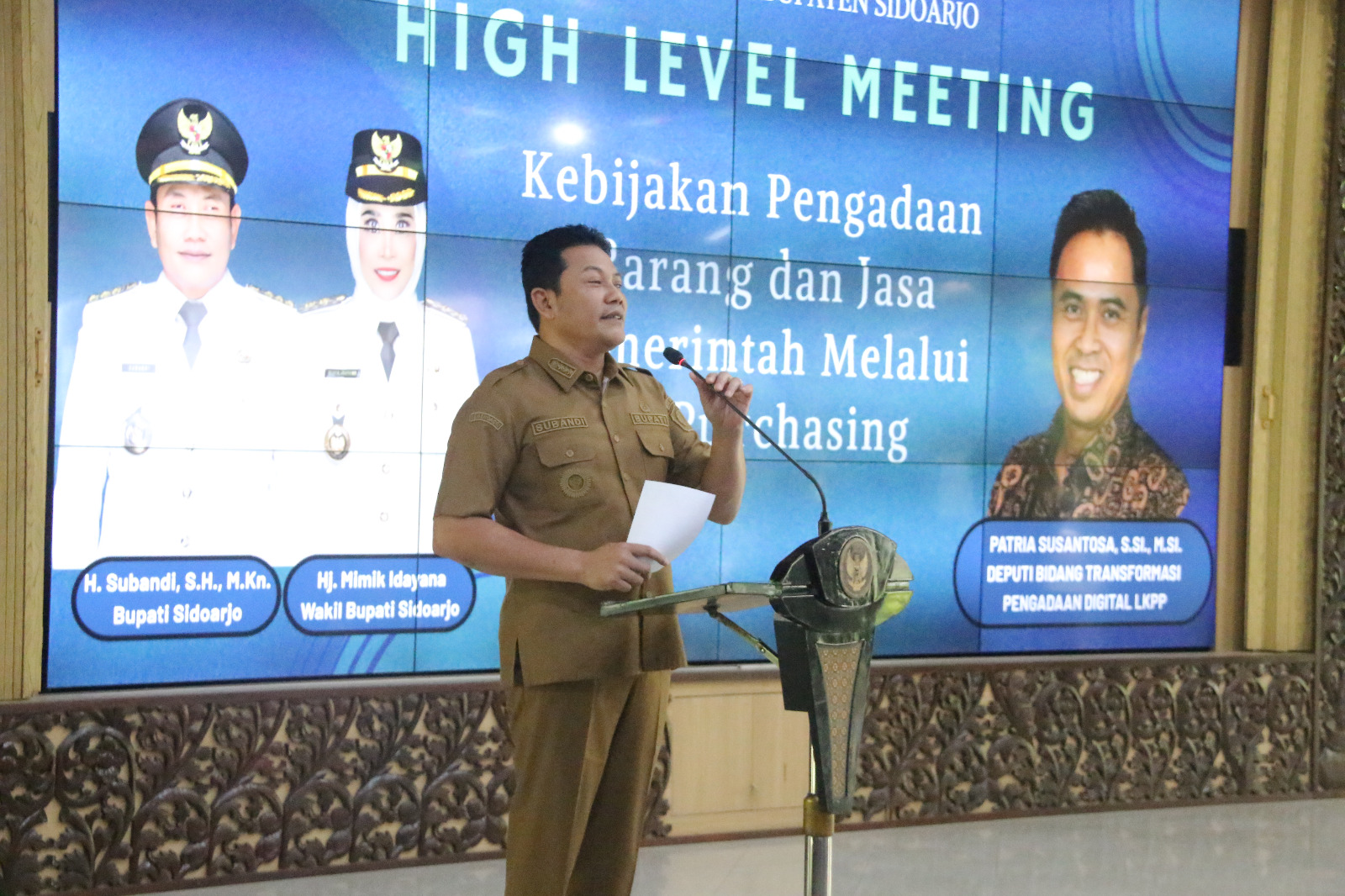 Optimalisasi E-Purchasing, Bupati Subandi: Instrumen Utama Percepat Pembangunan Sidoarjo