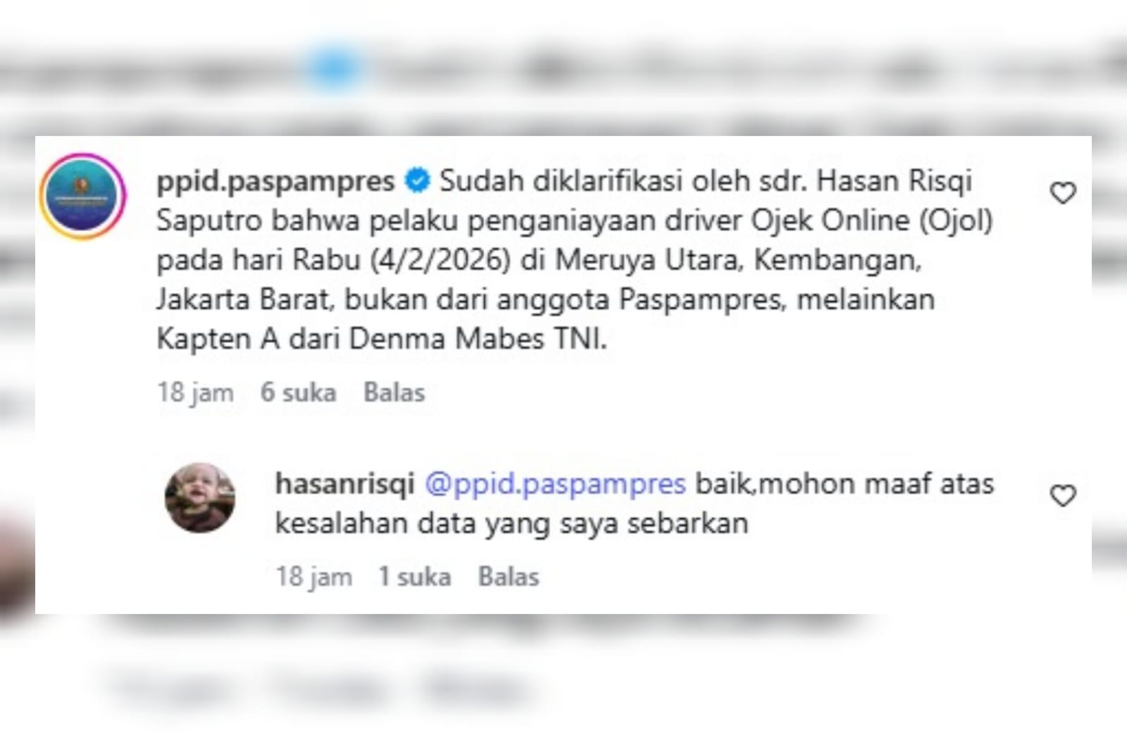 Sempat Dikira Paspampres, Pelaku Penganiayaan Ojol Ternyata Oknum TNI