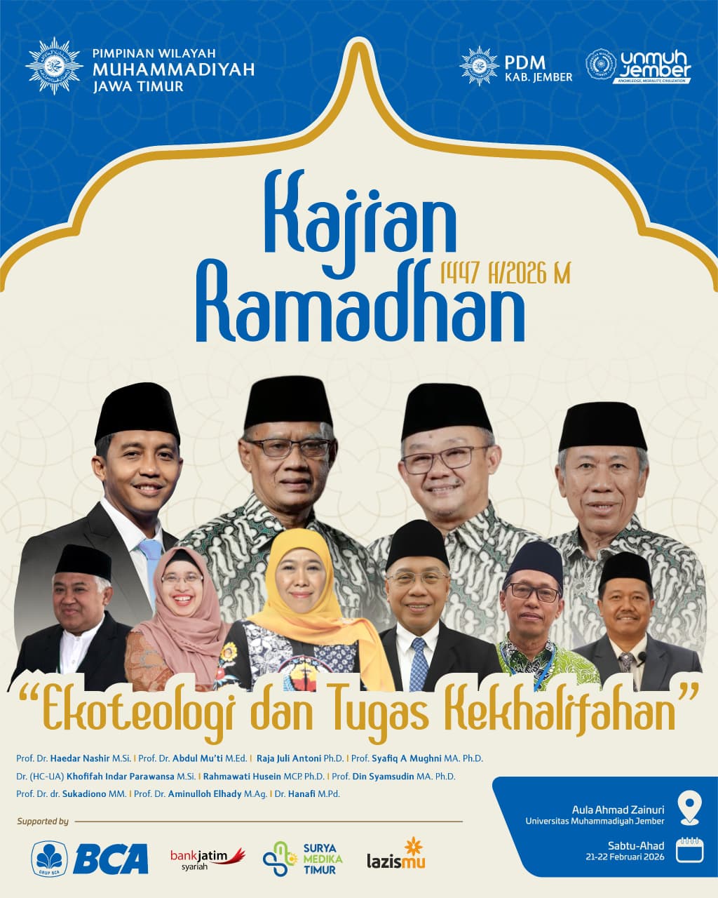 Kajian Ramadan 1447 Hijriah PWM Jawa Timur.