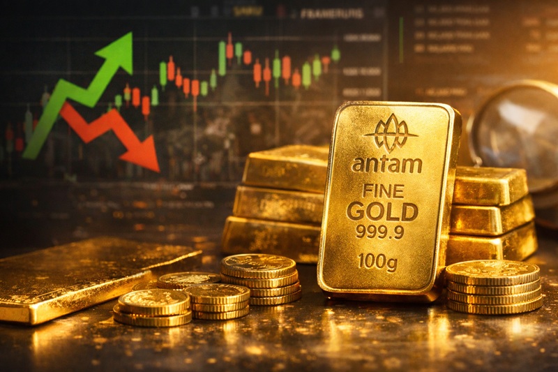 Harga Emas Antam Hari Ini Kamis 12 Februari 2026 Turun Tipis