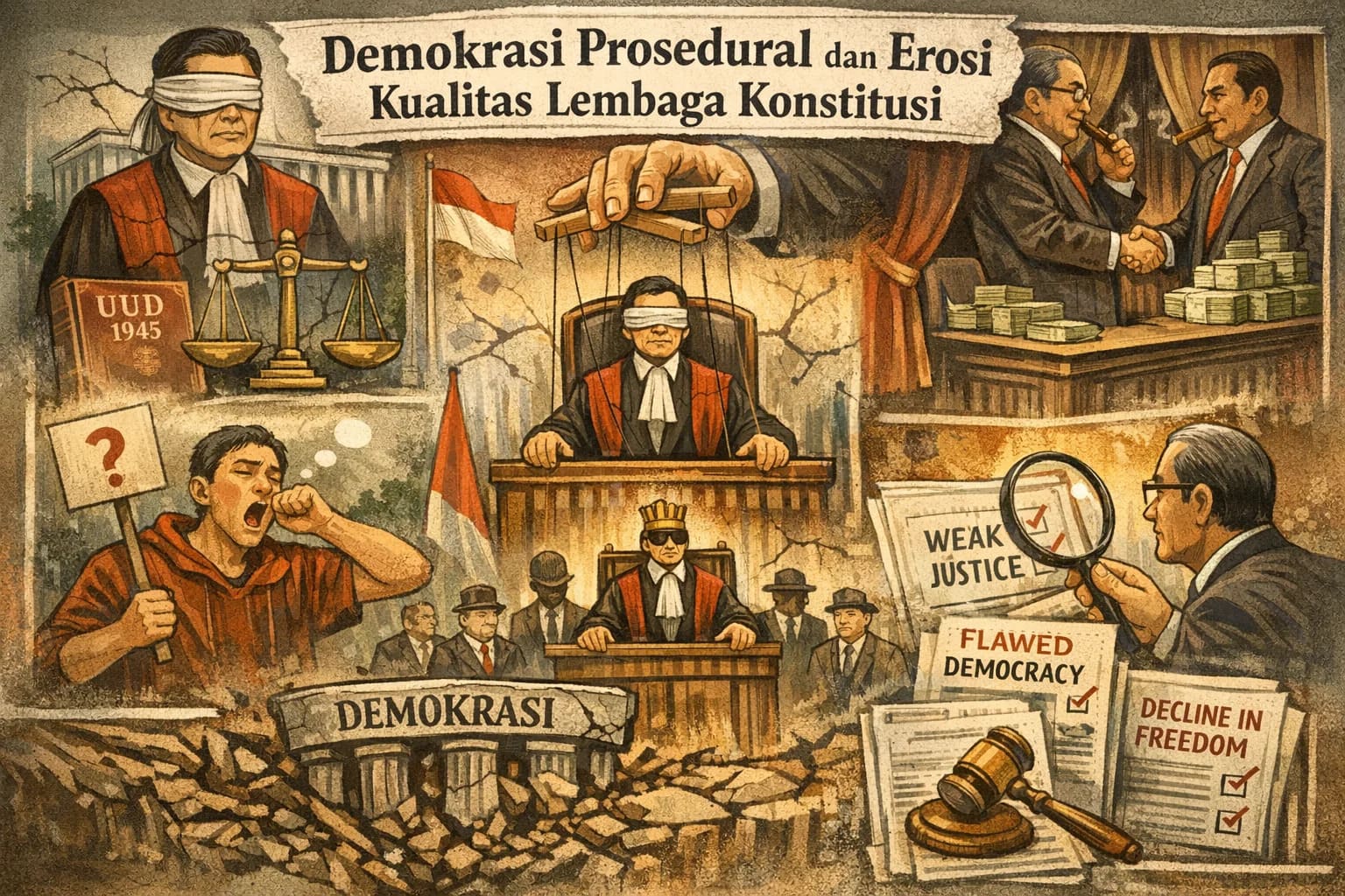 Demokrasi Prosedural dan Erosi Kualitas Lembaga Konstitusi