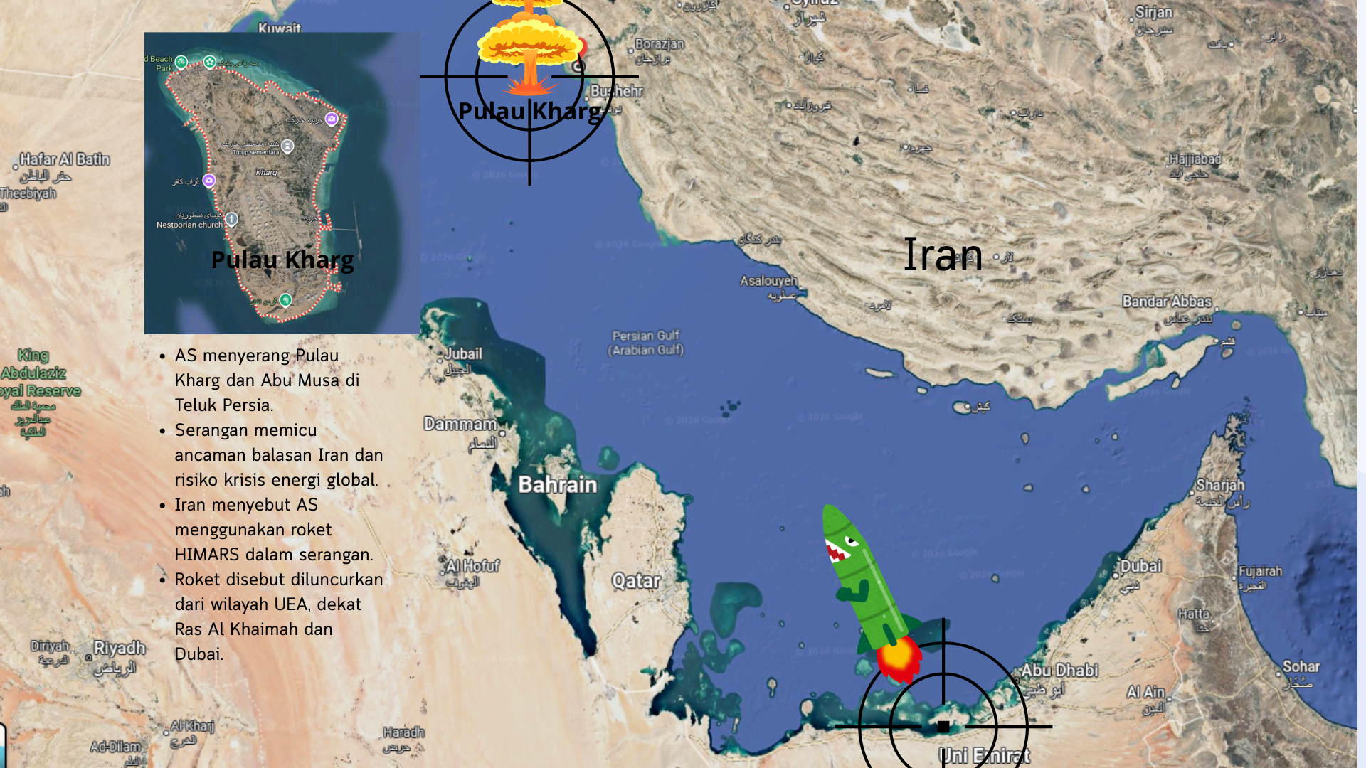 Iran Sebut AS Gempur Pulau Kharg dari Wilayah UEA, Menlu Abbas Araghchi: Ini Tidak Bisa Diterima