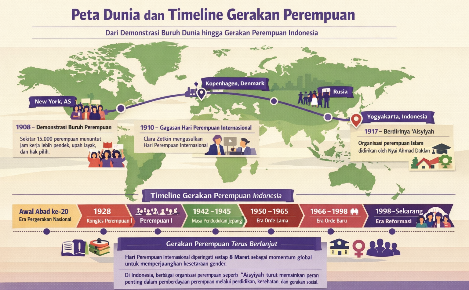 Hari Perempuan Sedunia: Peran Aisyiyah Dimulai Sejak 1917