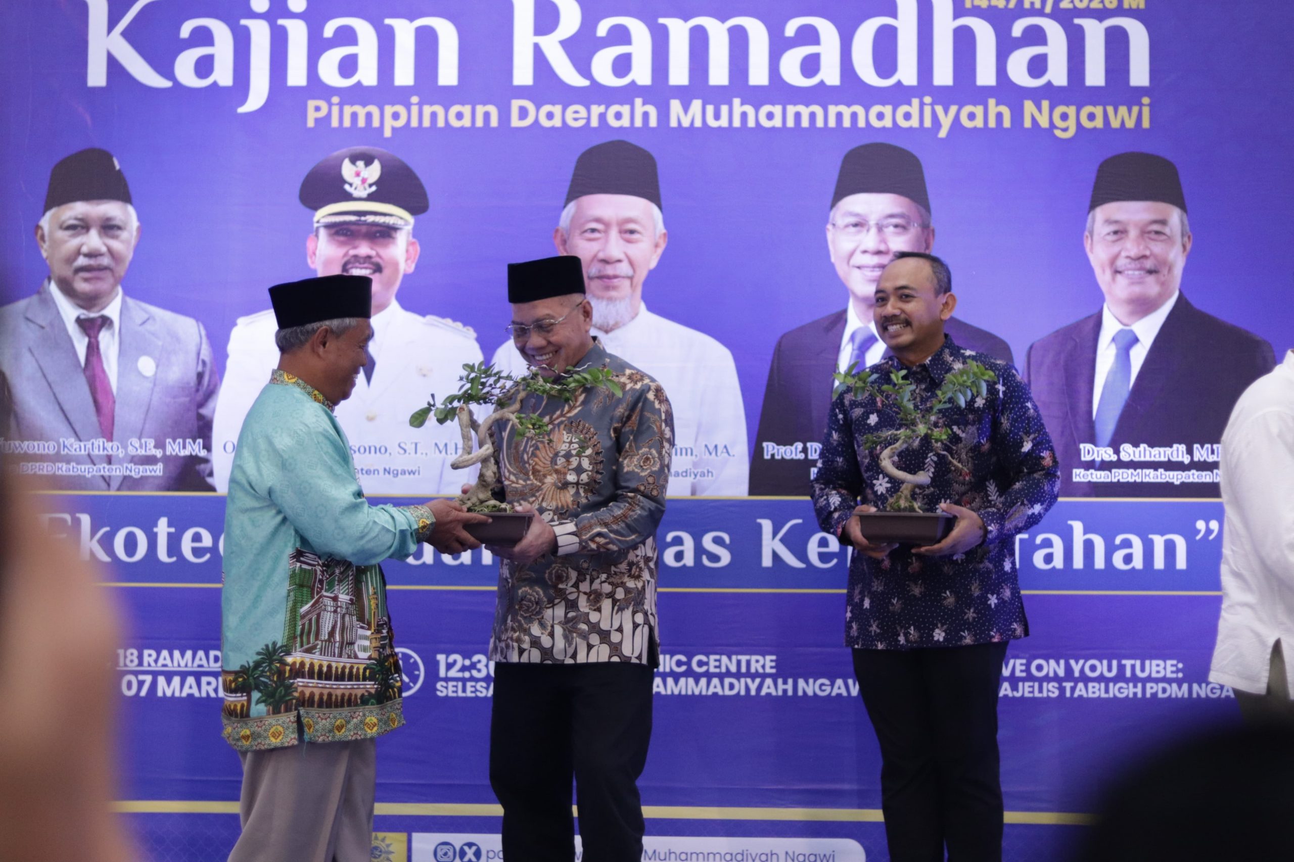 Kajian Ramadan PDM Ngawi, Bupati hingga Ketua PWM Jatim Bahas Ekoteologi dan Tugas Kekhalifahan