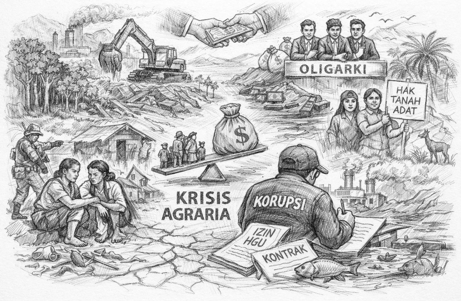 Bencana Ekologis: Korupsi Struktural di Balik Krisis Agraria