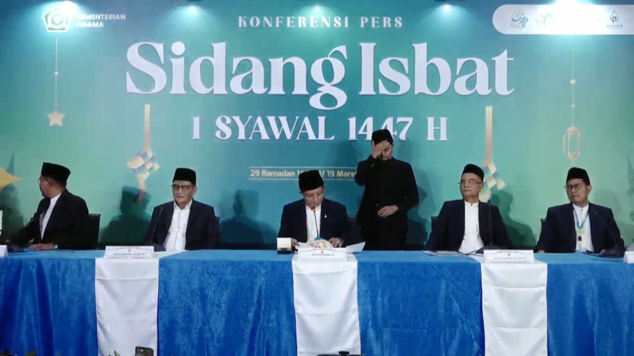 Hilal Tidak Terlihat, Sidang Isbat Pemerintah Tetapkan Idulfitri 1447 H Jatuh Sabtu 21 Maret 2026