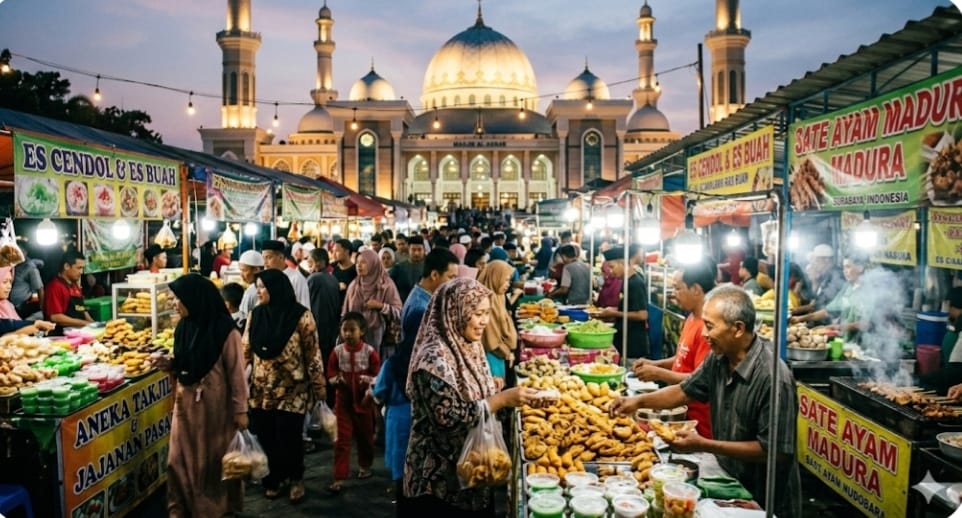 9 Pasar Ramadan Terpopuler di Surabaya 2026, Surga Takjil Murah dan Spot Ngabuburit Favorit