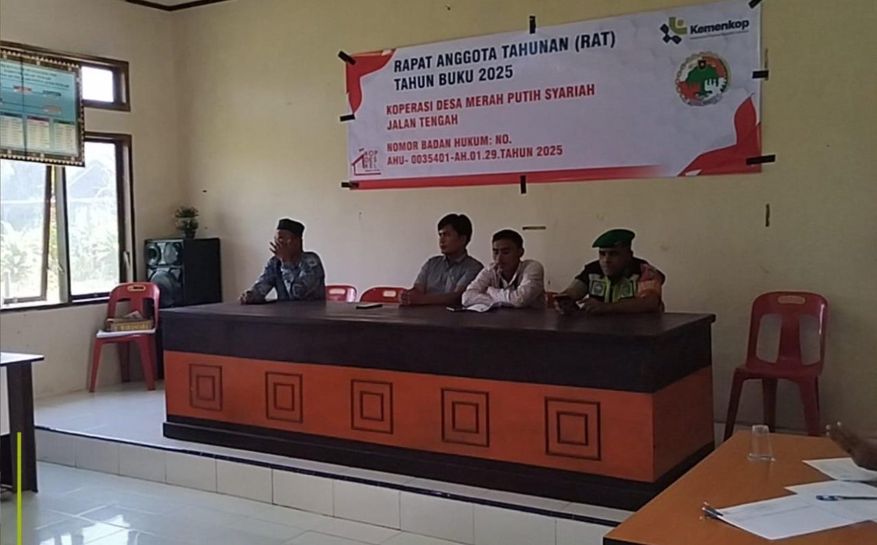 RAT Koperasi Desa Merah Putih Syariah Jalan Tengah, Tekankan Transparansi dan Penguatan Ekonomi Desa