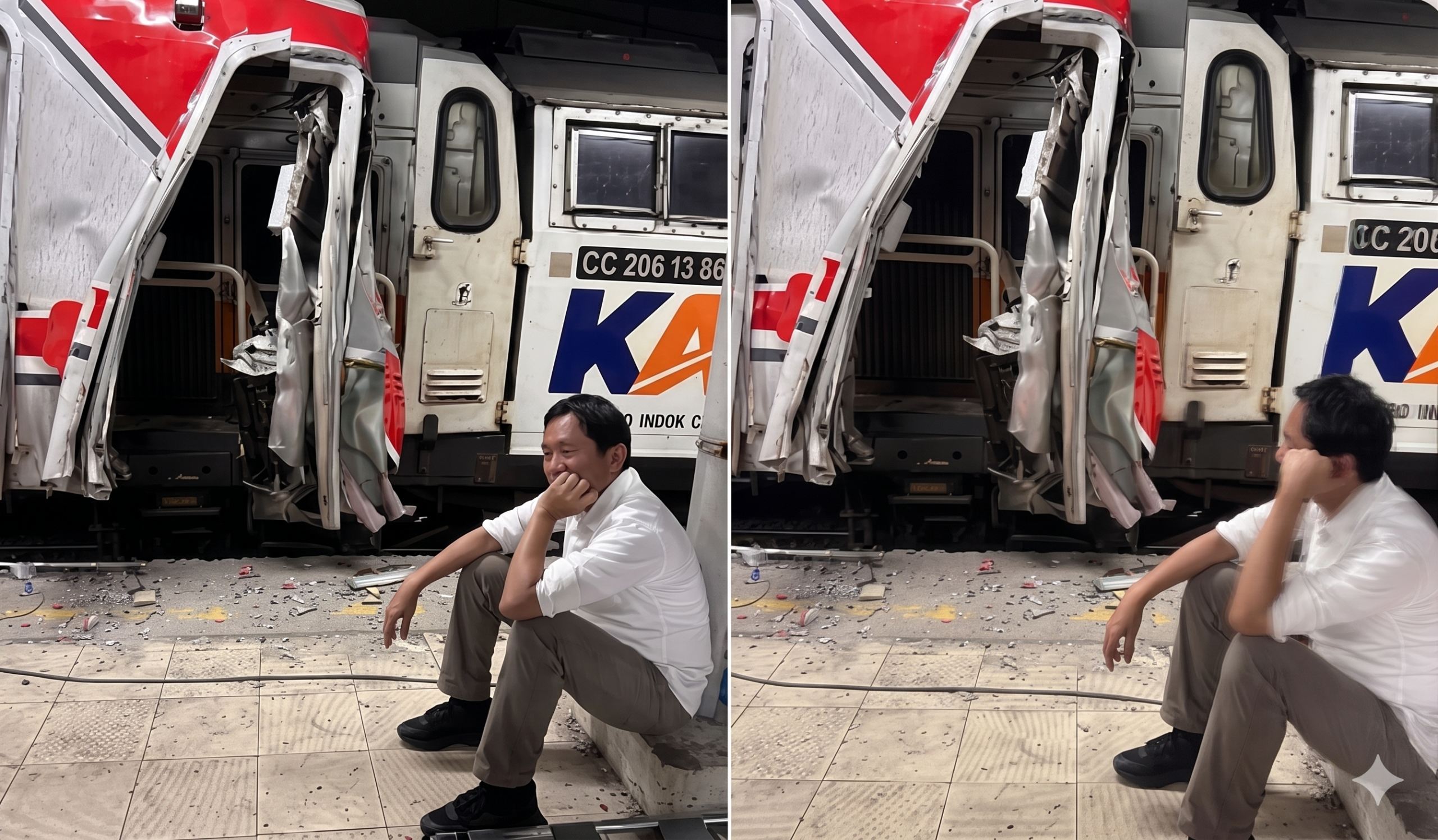 Foto Bobby Rasyidin Duduk Lesu di Bekasi Timur Viral, Siapa Dirut KAI Itu?