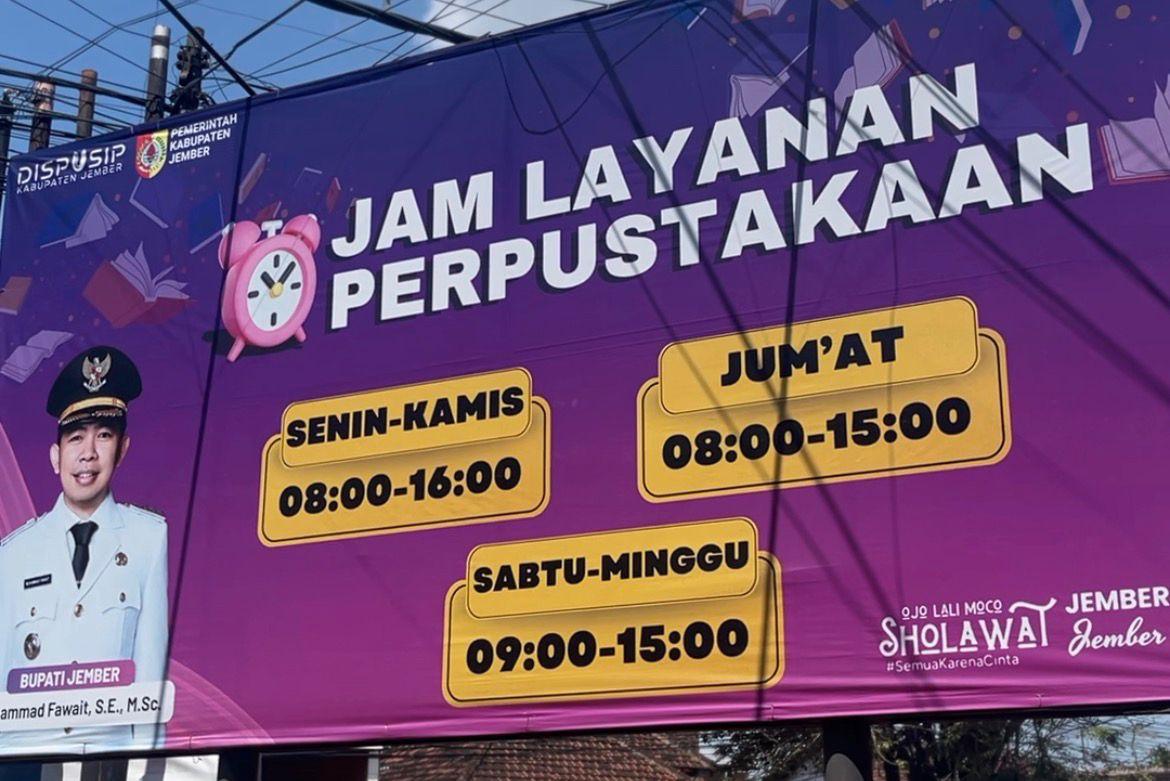 Atur Ulang Jam Layanan, Dispusip Jember Buka Akses Perpustakaan hingga Akhir Pekan