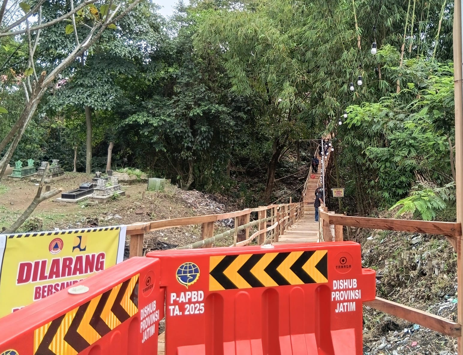 Jembatan Darurat Nangkaan Bondowoso
