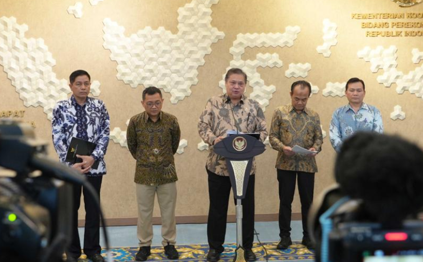 Menko Perekonomian Arilangga Hartarto menjelaskan pertumbuhan ekonomi