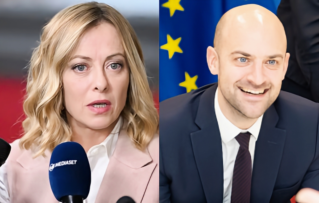 Perdana Menteri Italia, Giorgia Meloni dan Menteri Luar Negeri Prancis, Jean-Noël Barrot