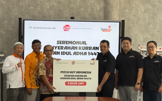 PWM DKI Jakarta lewat Lazismu Terima 4 Sapi Kurban Pizza Hut