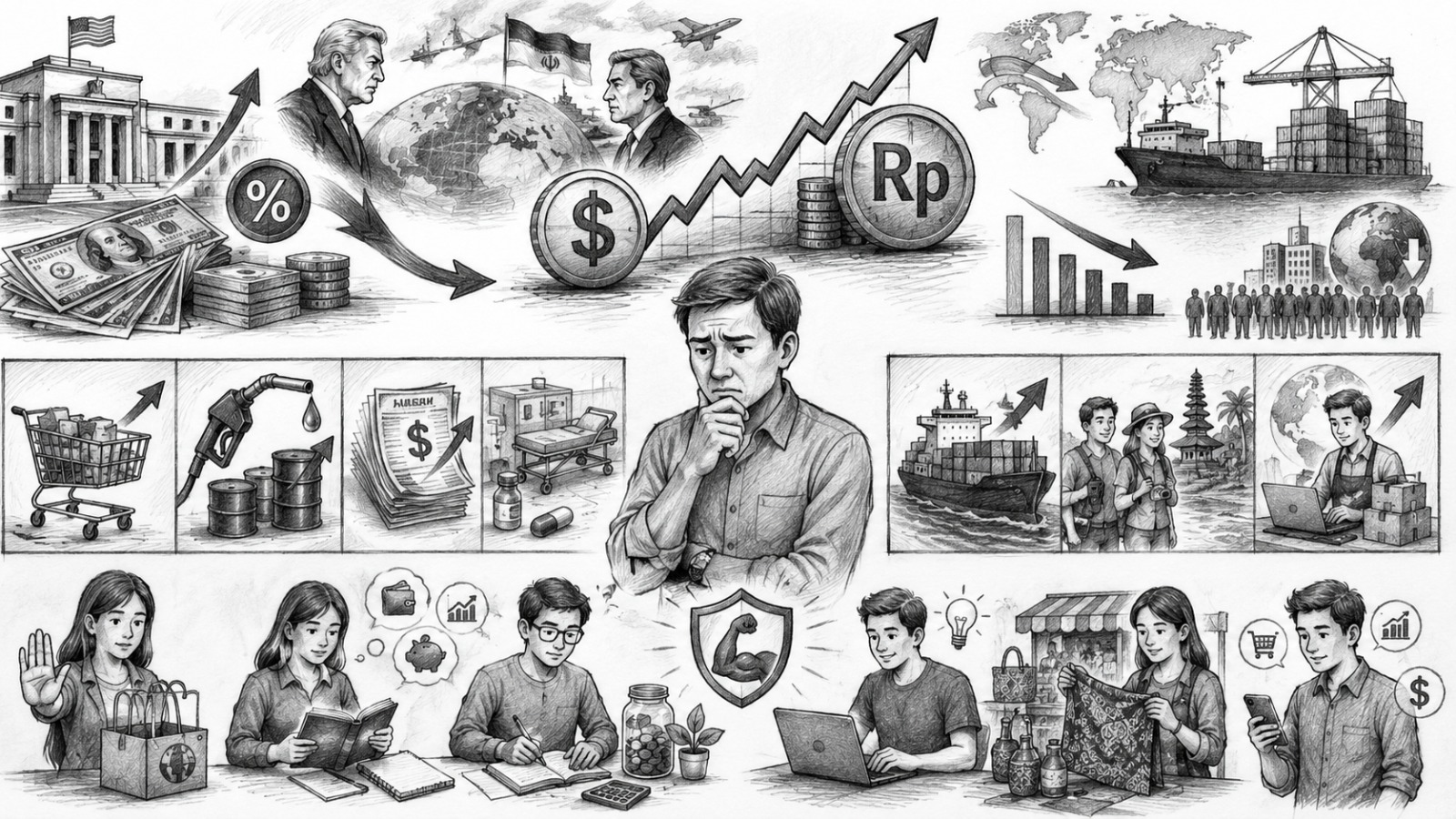 Rupiah Terus Melemah, Apa Penyebabnya dan Bagaimana Cara Masyarakat Bertahan?