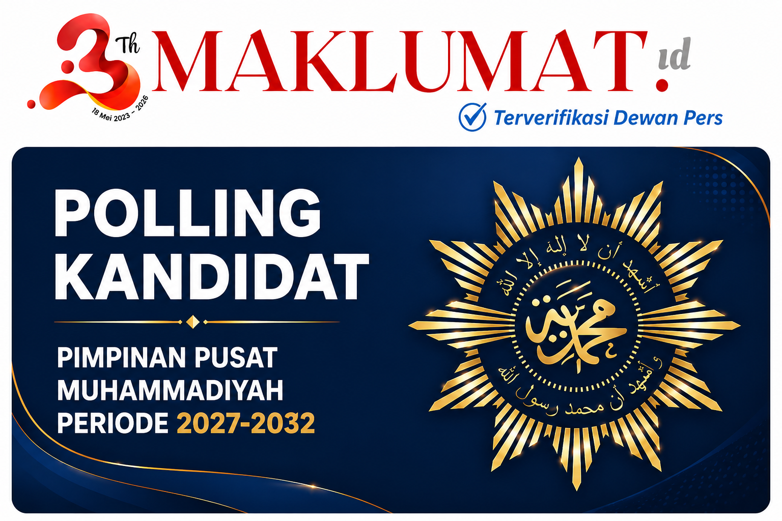 Penjelasan Redaksi tentang Penghentian Polling Kandidat PP Muhammadiyah 2027–2032