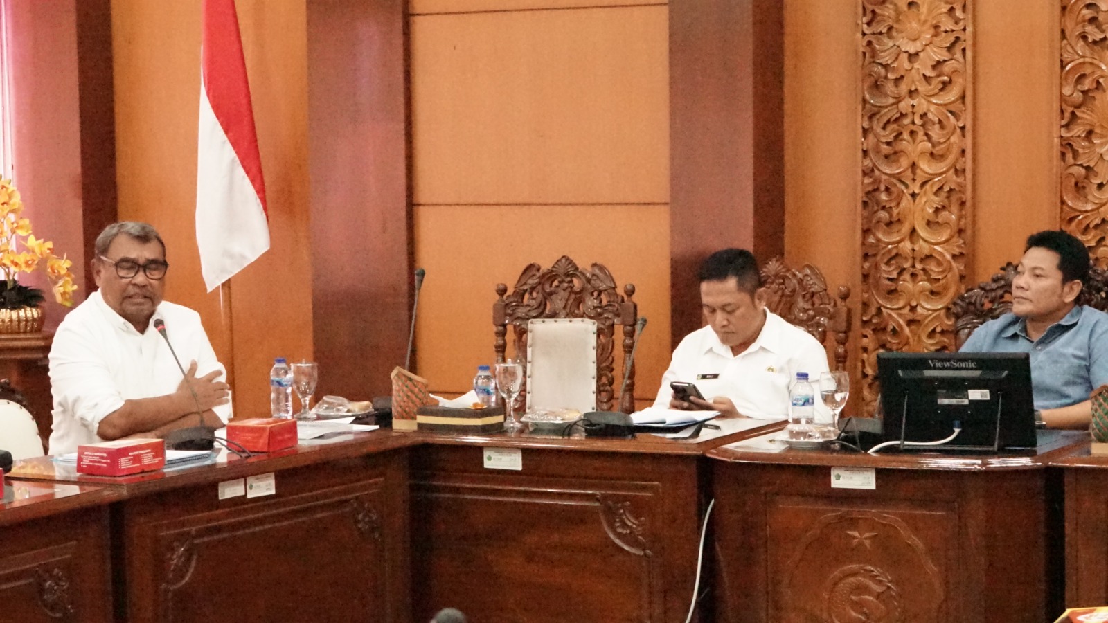 Pemkan Sidoarjo melakukan audiensi bersama PT Minarak Lapindo Jaya di Ruang Delta Wicaksana, Rabu (3/6/2026). (Foto: Humas)