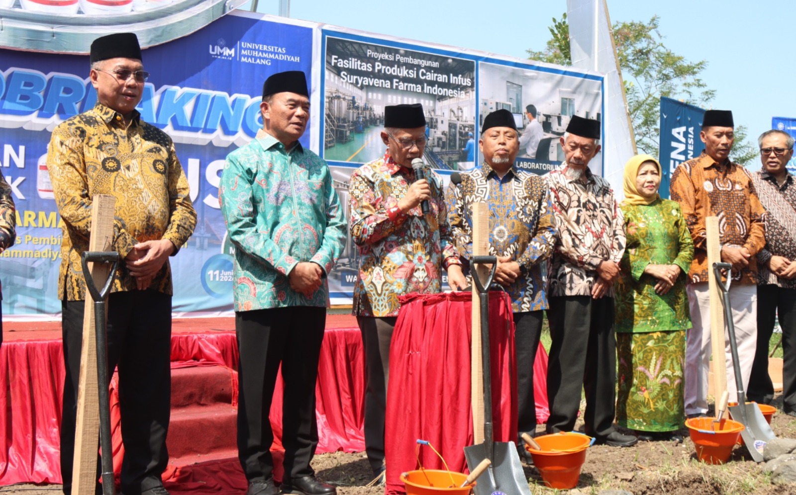 Groundbreaking Pembangunan Pabrik Infus Muhammadiyah di UMM, Target Beroperasi pada 2027