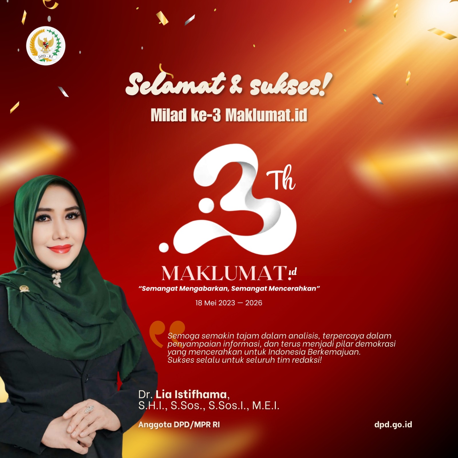 MPR RI Lia Istifahama